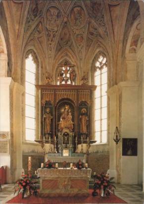 Klosterkirche Seeon - Altarraum - zum Schließen ins Bild klicken