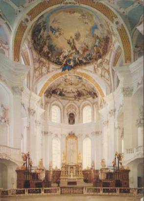 Neresheim Abteikirche - Chorraum - zum Schließen ins Bild klicken