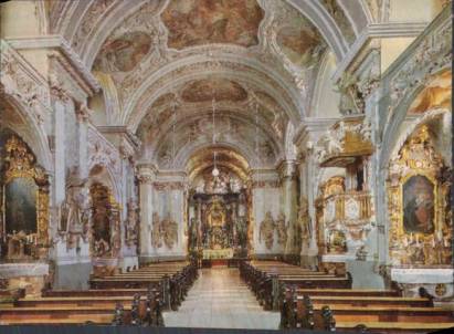 Amberg/Opf. - Bergkirche Maria-Hilf - Innenansicht - zum Schließen ins Bild klicken