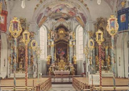 Mittenwald Pfarrkirche - zum Schließen ins Bild klicken