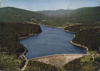 Schwarzenbach dam from restaurant near Forbach - Click Image to Close