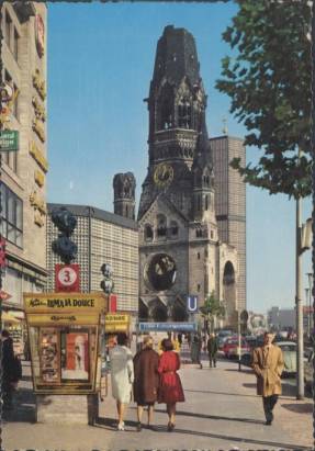 Berlin - Kurfürstendamm with Kaiser--Wilhelm-Memory-Church - Click Image to Close