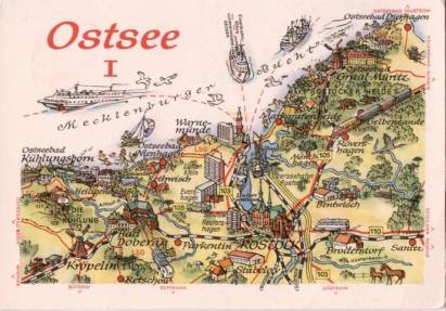 Ostsee Landkarte - zum Schließen ins Bild klicken