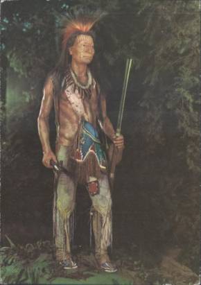 Radebeul, Indianer-Museum, Komantschen-Krieger - zum Schließen ins Bild klicken