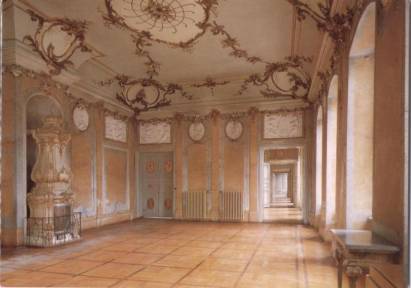 Rheinsberg Schloss Wohnung des Prinzen Heinrich Muschelsaal - zum Schließen ins Bild klicken