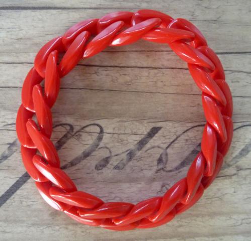 Link Chain Bracelet red - Click Image to Close