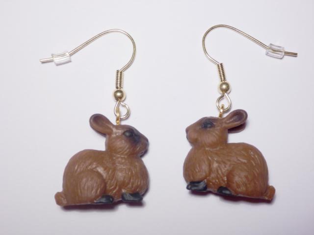 Rabbits Earrings - Click Image to Close