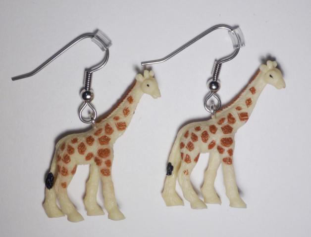 Giraffe Earrings - Click Image to Close