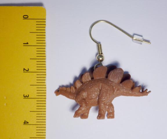 Stegosaurus Dino Ohrringe - zum Schließen ins Bild klicken