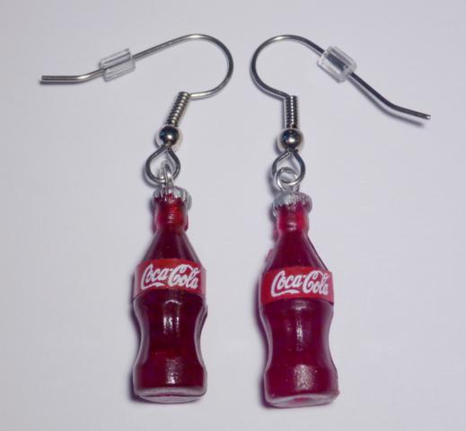 Cola Flaschen Ohrringe - zum Schließen ins Bild klicken