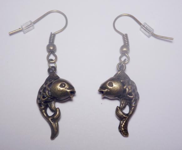 Fishes Earrings - Click Image to Close