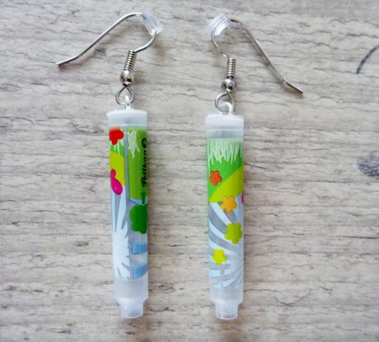 Ink Cartriges Earrings nature - Click Image to Close