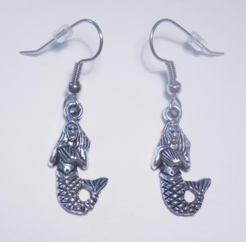 Mermaid Earrings - Click Image to Close