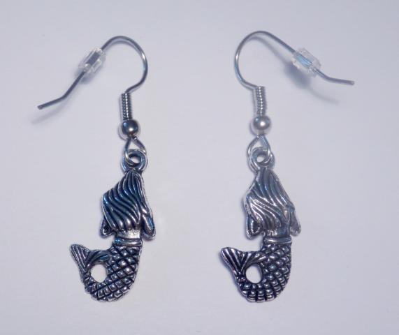 Mermaid Earrings - Click Image to Close