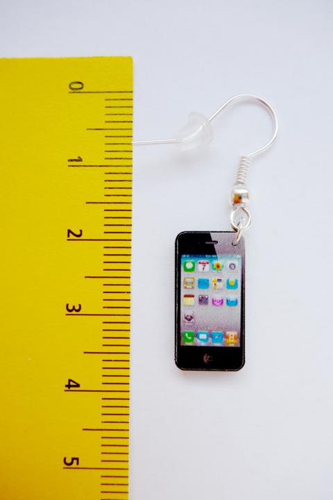 Mobile Phone Earrings - Click Image to Close