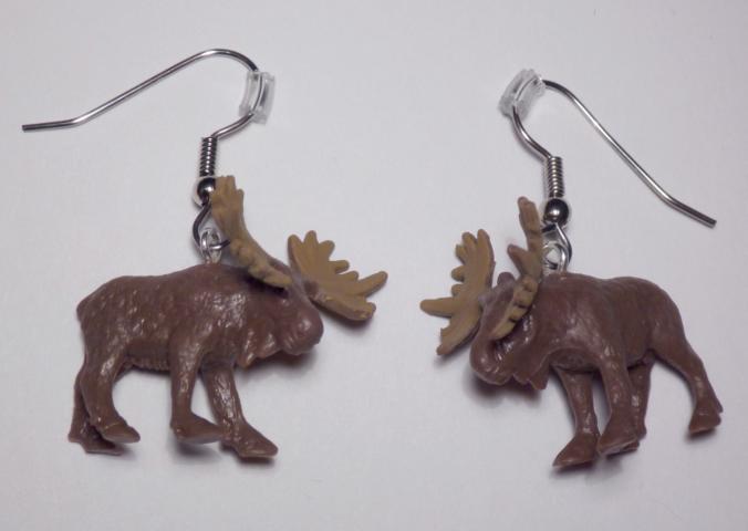 Reindeer Earrings - Click Image to Close
