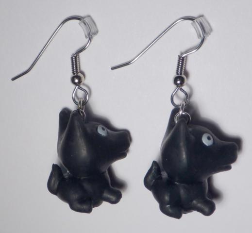 Dogs Earrings - Click Image to Close
