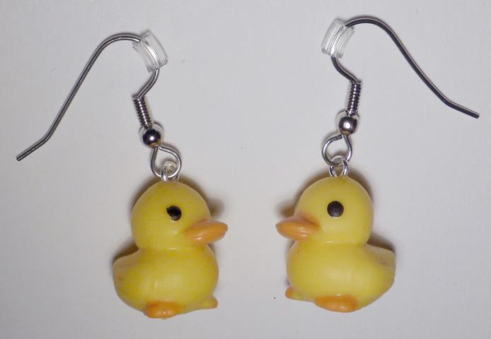 Duck Earrings - Click Image to Close