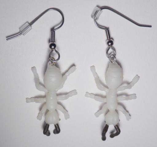 Ants Earrings - Glow in the Dark - Click Image to Close