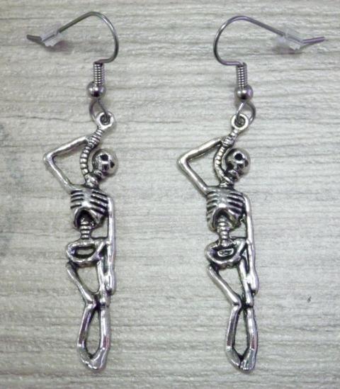 Skeleton Earrings - Click Image to Close