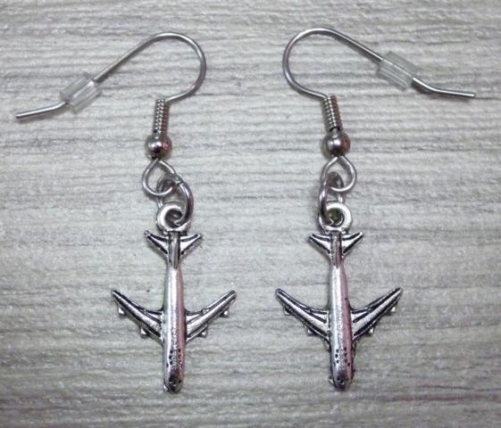 Plane Earrings - Click Image to Close