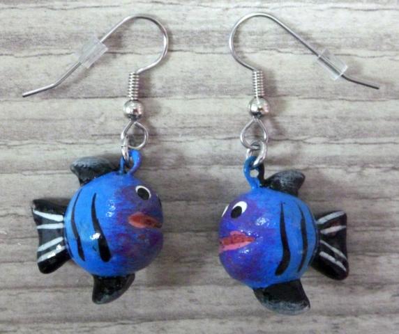 Fisch Ohrringe - zum Schließen ins Bild klicken