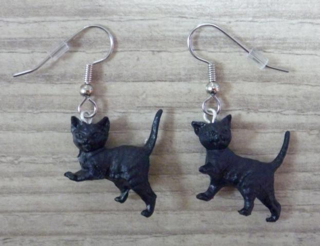 Cats Earrings - Click Image to Close