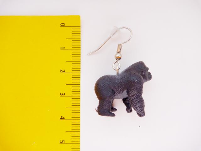 Gorilla Earrings - Click Image to Close