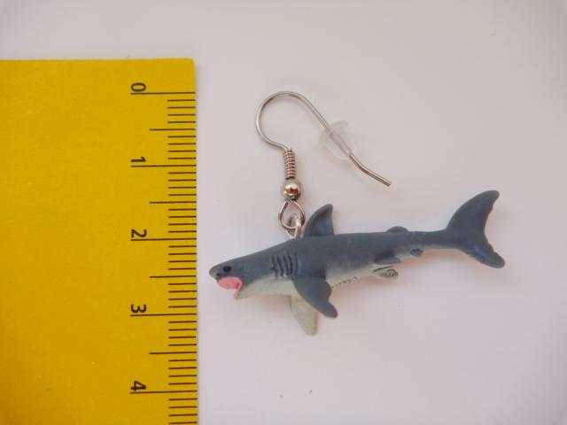 Shark Earrings - Click Image to Close