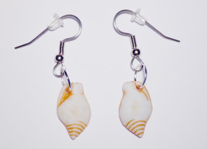 Meerestiere Schnecken Ohrringe - zum Schließen ins Bild klicken