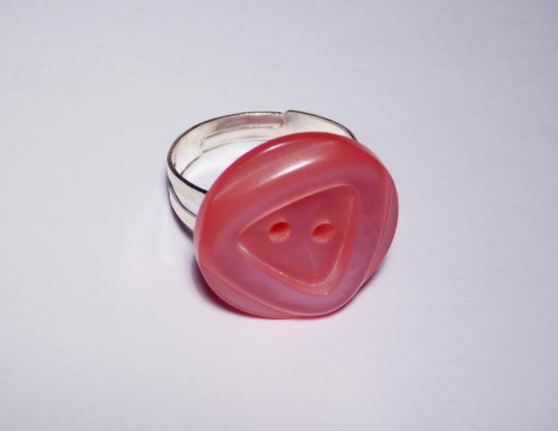 Ring Button pink - Click Image to Close